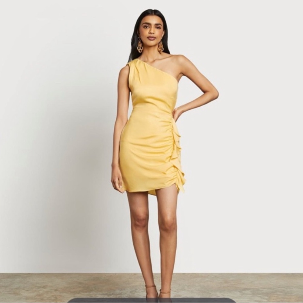 Sam Edelman Elegant Yellow One-Shoulder Dress